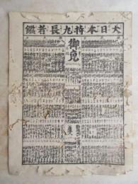 〈番付〉大日本持丸長者鑑