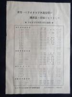〈チラシ〉フィリップス日本ラヂオ発行『フィリップス真空管定価表』