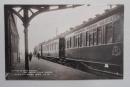 絵葉書 新京駅 北満線のプラットホーム