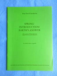 SPRING/INTRODUCTION/EARTH’S　ANSWER(春/はじめに/地球の答え　無垢と経験の歌から)