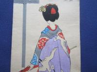 〈木版絵封筒・ポチ袋〉舞妓さん7『都踊』