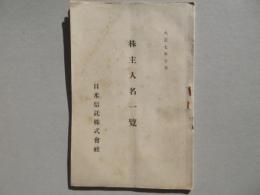日米信託株式会社　株主人名一覧