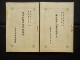 信濃電気　第参拾壹期・第参拾参期事業報告書　2点一括