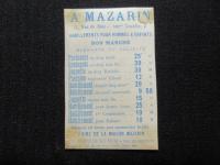 〈クロモスカード〉A MAZARIN