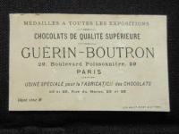 〈クロモスカード〉CHOCOLAT GUERIN-BOUTRON
