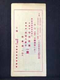 〈プログラム〉演劇博物館寄附興行　文藝座守田勘彌　藝術座水谷八重子　加藤精一加入　一座『ファウスト』他
