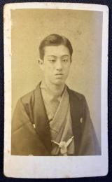 〈鶏卵手札写真〉尾上栄三郎