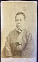 〈鶏卵手札写真〉阪東蓑助