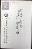 〈絵葉書〉野田醤油発行暑中見舞葉書『前田青邨作』