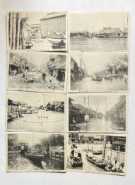明治43年8月12日　帝都大洪水　絵葉書