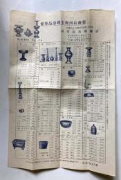 河合長次郎商店　優秀品薄利多売河長商報