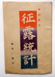 平和記念　征露統計