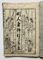 町人　身体はしら立　上下