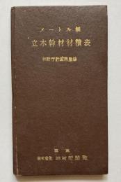 メートル制　立木幹材材積表