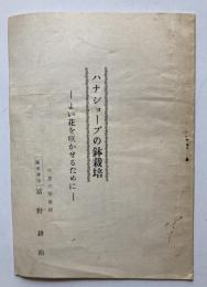 ハナショーブの鉢栽培　よい花を咲かせるために