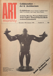 ART monthly December 1981