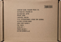STEPHEN SHORE : A ROAD TRIP JOURNAL