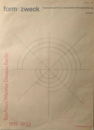 Bauhaus Weimar Dessau Berlin 1919 -1933  form+zweck 1979/3