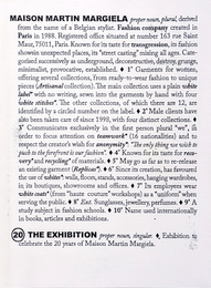 Maison Martin Margiela : 20 Years The Exhibition