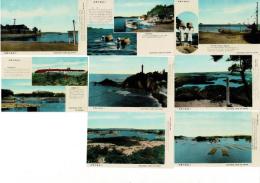 （レトロ絵葉書）賢島と志摩半島巡り 総天然色 絵葉書8枚とタトウ