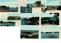 （レトロ絵葉書）賢島と志摩半島巡り 総天然色 絵葉書8枚とタトウ