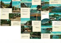 （レトロ絵葉書）国立公園伊勢・志摩十六景　総天然色絵はがき 八枚組 絵葉書8枚揃タトウ付き