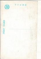 （レトロ絵葉書）佐渡の鳥瞰図　新潟合同自動車株式会社