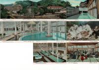 （レトロ絵葉書）登別温泉と第一瀧本館 絵葉書8枚タトウ付