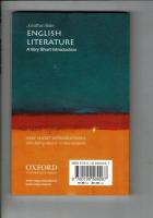 English Literature: A Very Short Introduction ペーパーバック – イラスト付き 英語版