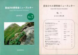 昆虫DNA研究会ニュースレター No.1(2004)～No.32（2020）のうちNo.8を除く31冊