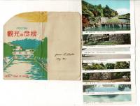 観光の彦根 天然写真版 レトロ絵葉書8枚とタトウ