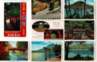 国立公園 日光 総天然色 レトロ絵葉書8枚 タトウ付