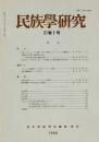 民族學研究　51巻1号
ヒンドゥ寺院儀礼
大嘗祭の久米舞と中国示帝祭い大武 神武伝説久米歌由来譚の背景
スリランカの悪霊ガラー
民間心裡養蜂家としての宮古シャーマン
ほか