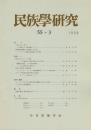 民族學研究　55巻3号
＜鬼＞から＜神＞へ 台湾漢人の王爺信仰
伝統的治療儀礼の患者像とその変化 スリランカ南部の祓霊儀礼
詩歌・問答歌・狩猟詩歌 フィリピン・ミンドロ島焼畑農耕民ダジャワン
ネワールの呪術的世界
書評：『風水思想と東アジア』
ほか