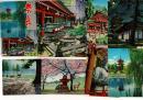 （レトロ絵葉書）古の都 奈良 絵葉書8枚と封筒 FUKUDA CARD CO., Yokohama Japan 