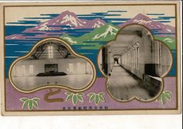 （レトロ絵葉書）松任小学校新築記念 校舎内部/講堂