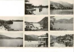 （レトロ絵葉書）木崎と青木湖 絵葉書8枚袋付