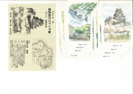 （絵葉書）Taroの姫路城のスケッチ集（竹ペン・透明水彩） はがき8枚1組 カバー付