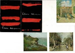 （はがき大レトロ絵葉書）大原美術館 6枚タトウ付き ミレ－、ピサロ、ドガ、ゴッホ、ピカソ、ラファエリ