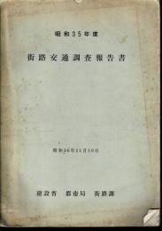 街路交通調査報告書