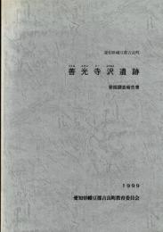 善光寺沢遺跡 : 発掘調査の概要