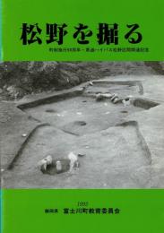 特別展「松野を掘る」 : 町制施行90周年・県道バイパス松野区間開通記念