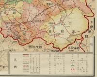最新岐阜県地図 岐阜タイムス編纂（25万分の1、昭和30年4月1日現在市郡別人口、昭和25年以降昭和30年10月1日までの合併市町村市町村一覧を記載）
