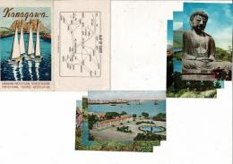 Kanagawa 絵葉書6枚 タトウ付 
タトウの説明は英文、絵葉書の宛名面に書かれた長めの説明は日本語。タイトルのみ英語