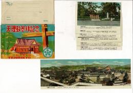 天理教参拝記念 天然色写真版  絵葉書8枚 タトウ付