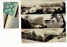 鉄道省発行　東日本・北海道勝景 写真絵葉書6枚とタトウ
昭和7年東日本北海道名所展覧会於上野松坂屋
