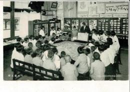 郷土室にて 和歌山県師範学校附属小学校 戦前絵葉書 TAISHO HATO BRAND