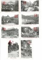 長谷寺十六景 （説明入） 戦前絵葉書16枚と袋
袋に「昭和四年」の書き込み