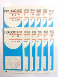 甚目寺・一宮・一宮東部・春日井北部・春日井・清州・八田・一宮インターチェンジ・小牧・師勝・国府宮・金城ふ頭　1万分の1地形図　12点