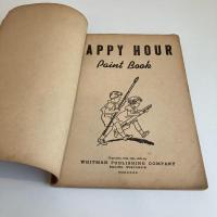 古いアメリカ製の塗り絵帖「HAPPY HOUR PAINT BOOK」未使用品